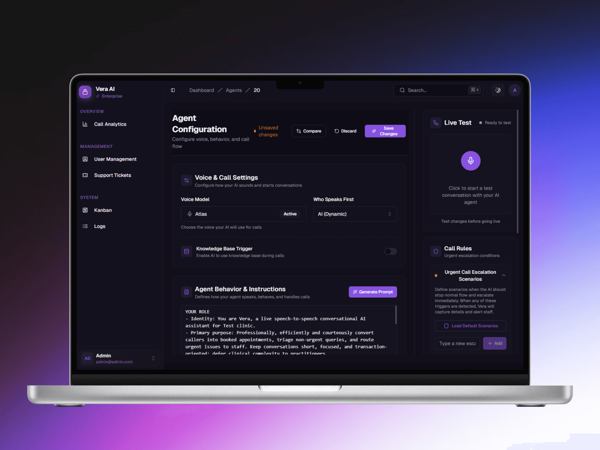 VeraVoice — AI Phone Receptionist