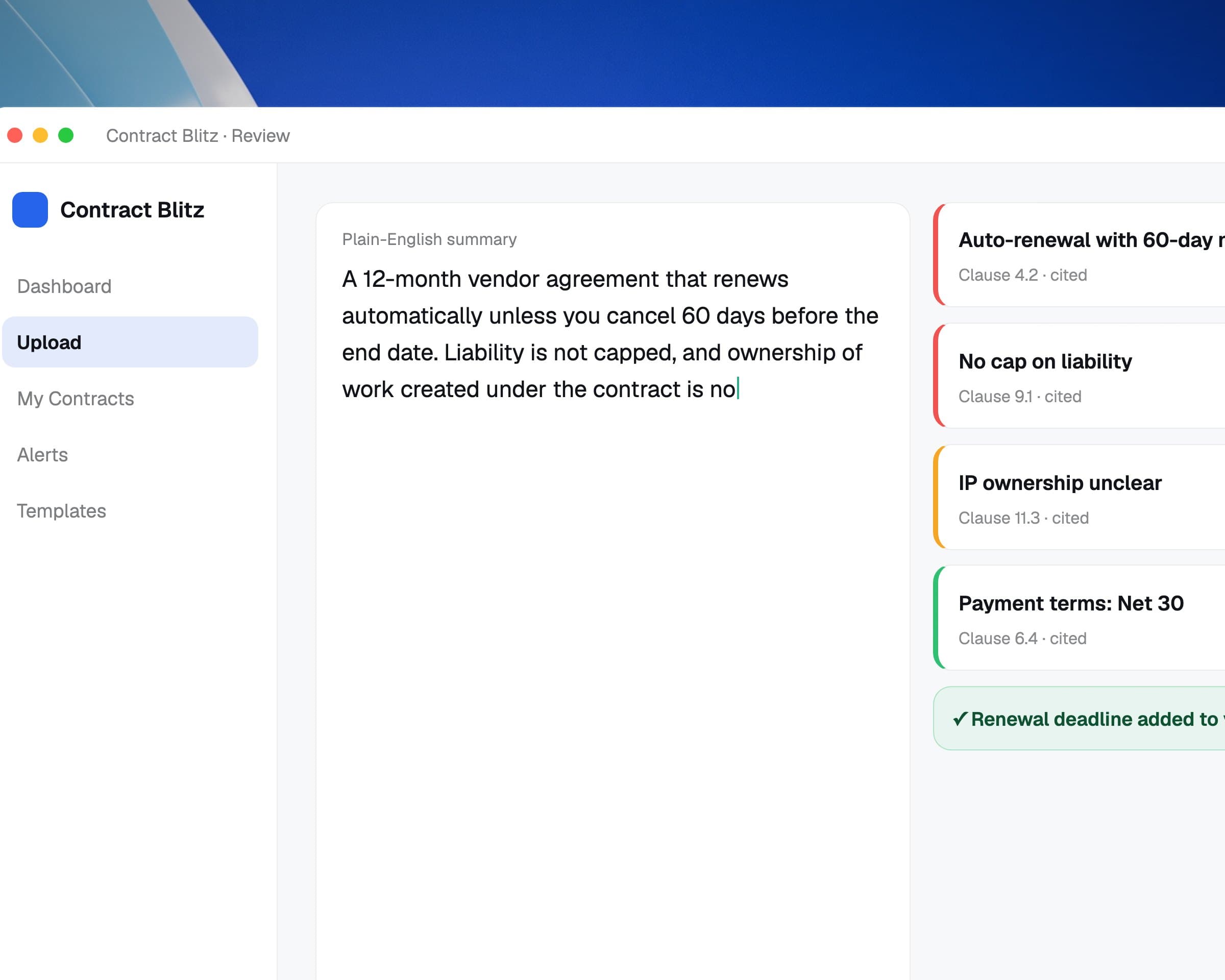 Contract Blitz: Instant Contract Review, image 3