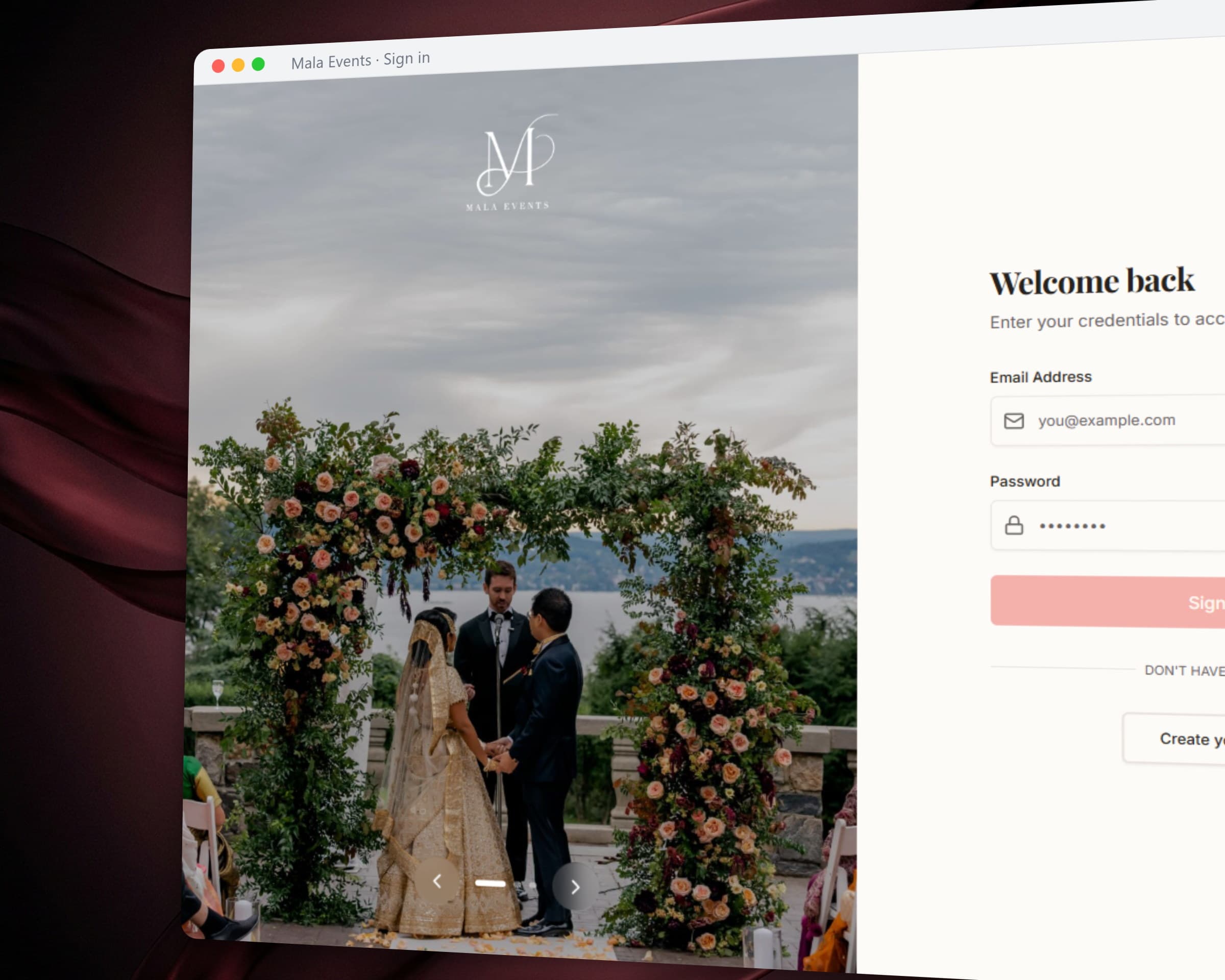 Mala Events: One Workspace Per Wedding, 3